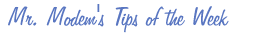 Tip of the week